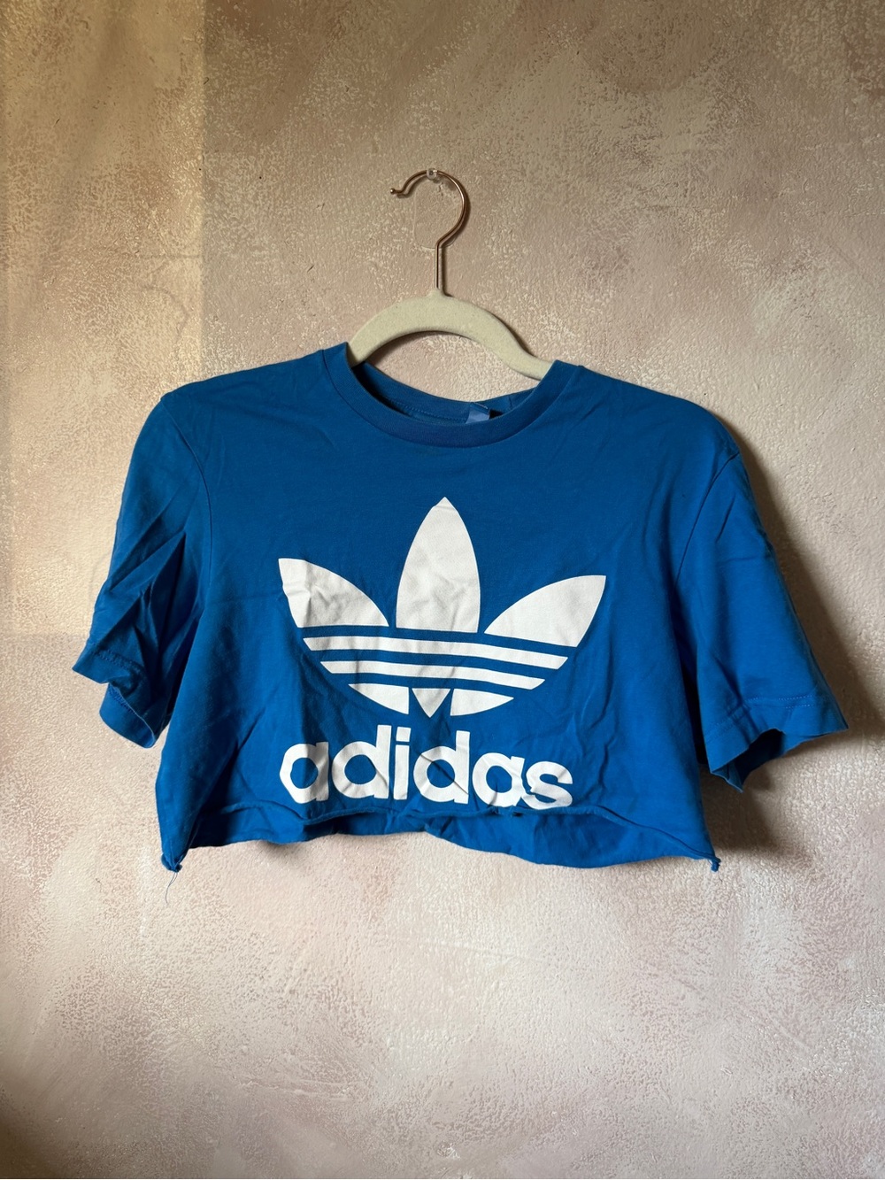 adidas Royal Blue Trefoil Crop Top